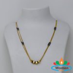 One Gram Gold Black Beads Mangalsutra