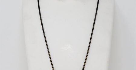 Black Beads Chains In One Gram Gold