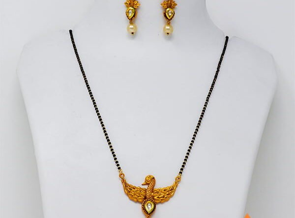 1 Gram Gold Plated Long Mangalsutra Online