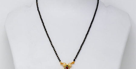 1 Gram Gold Short Mangalsutra Online