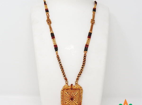 Long Mangalsutra Designs One Gram Gold
