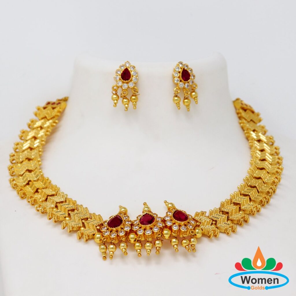 One Gram Gold Necklace Sets Online Shopping