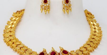 One Gram Gold Necklace Sets Online Shopping
