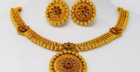 One Gram Gold Jewellery Necklace Set