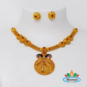 One Gram Gold Necklace Set With Price