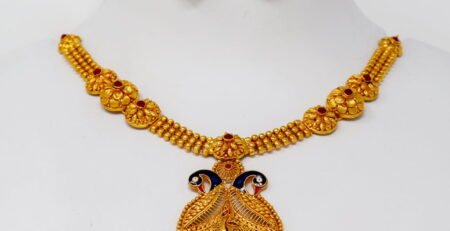 One Gram Gold Necklace Set With Price