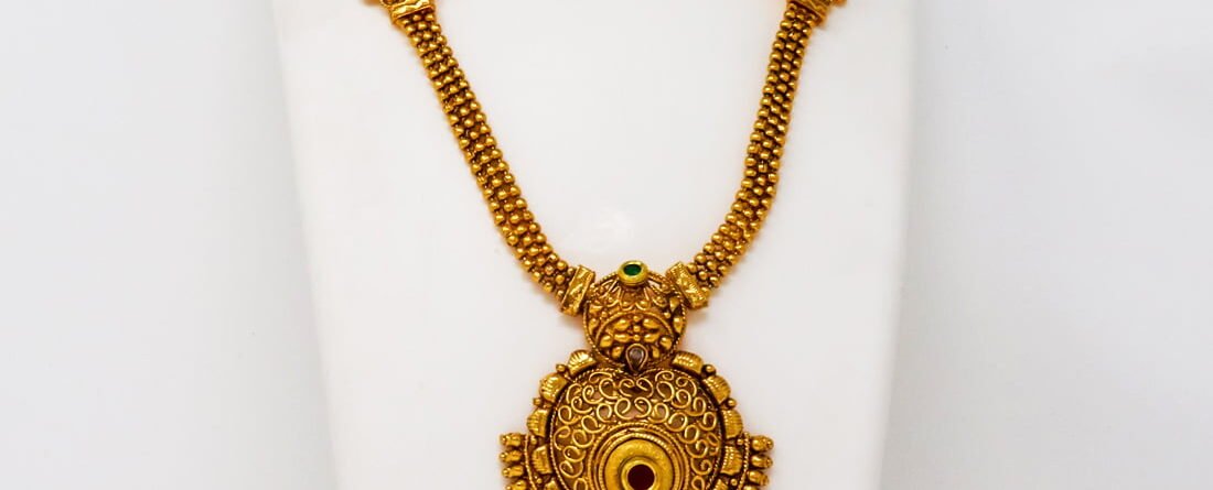 One Gram Gold Long Chain With Pendant