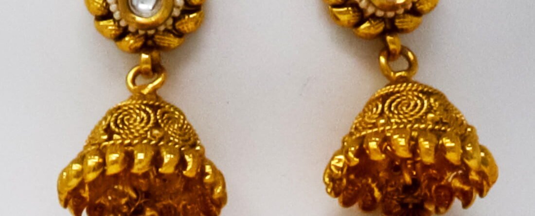 1 Gram Gold Jhumka Designs With Price