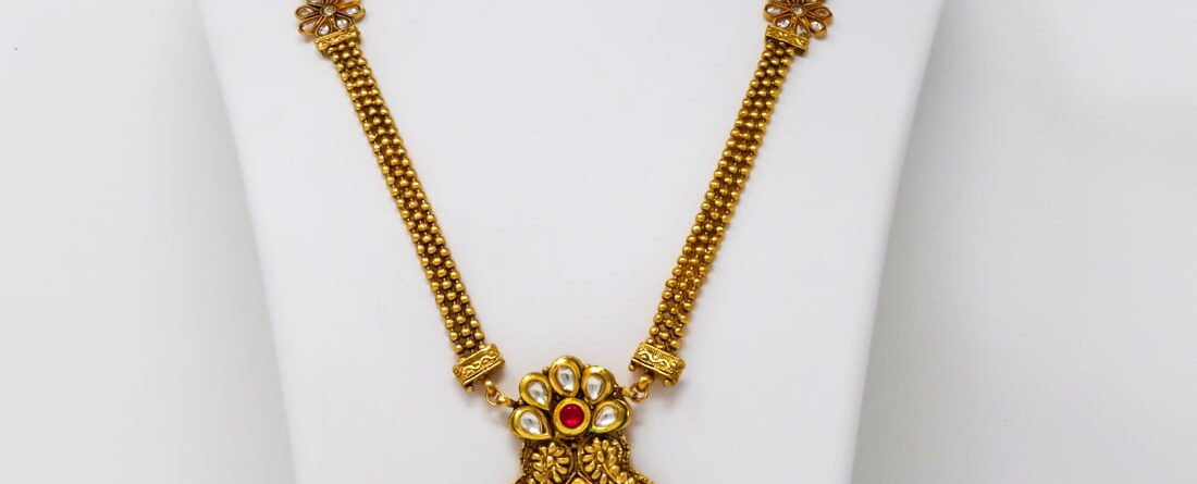 Dasavatharam Necklace One Gram Gold.
