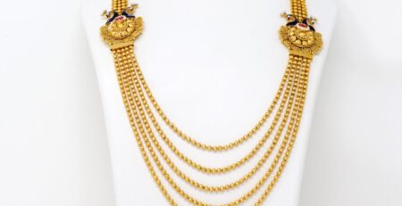 One Gram Gold Jewellery Long Necklace