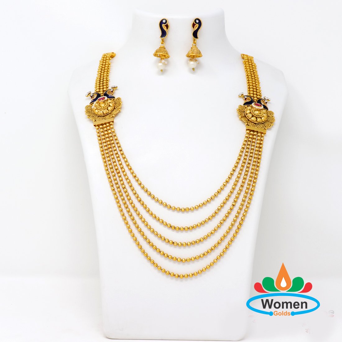 One Gram Gold Jewellery Long Necklace