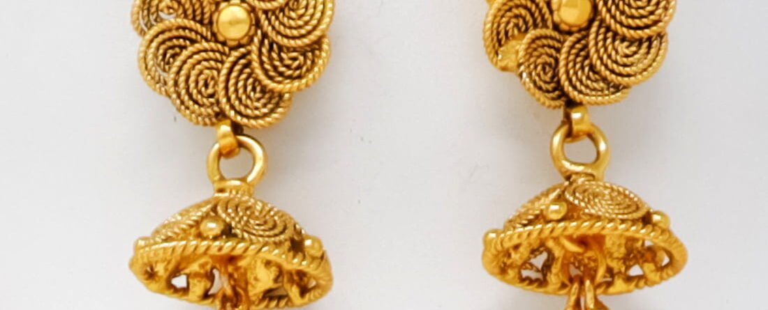 Makarakundanalu Earrings One Gram Gold