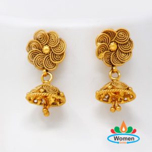 Makarakundanalu Earrings One Gram Gold
