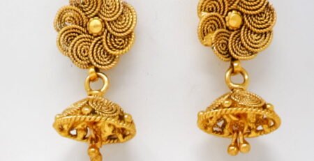Makarakundanalu Earrings One Gram Gold