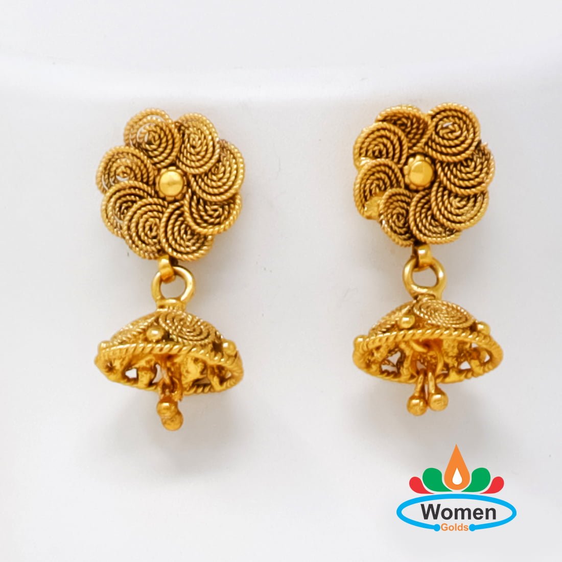 gold earrings designs daily wear 2 gram || light weight gold earrings with  price 2022 - YouTube