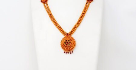 1 Gram Gold Long Necklace Online Shopping.