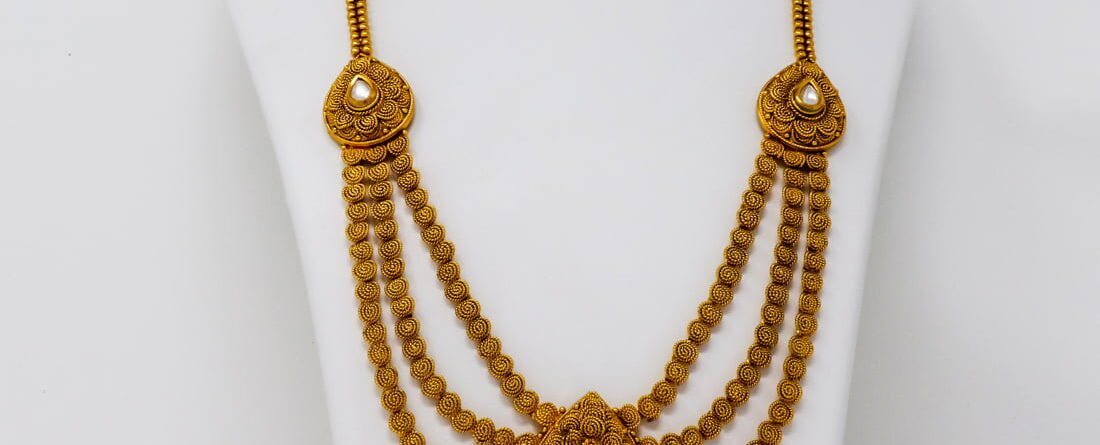 Gutta Pusalu Necklace One Gram Gold