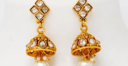 One Gram Gold Jhumka Earrings Online Shopping