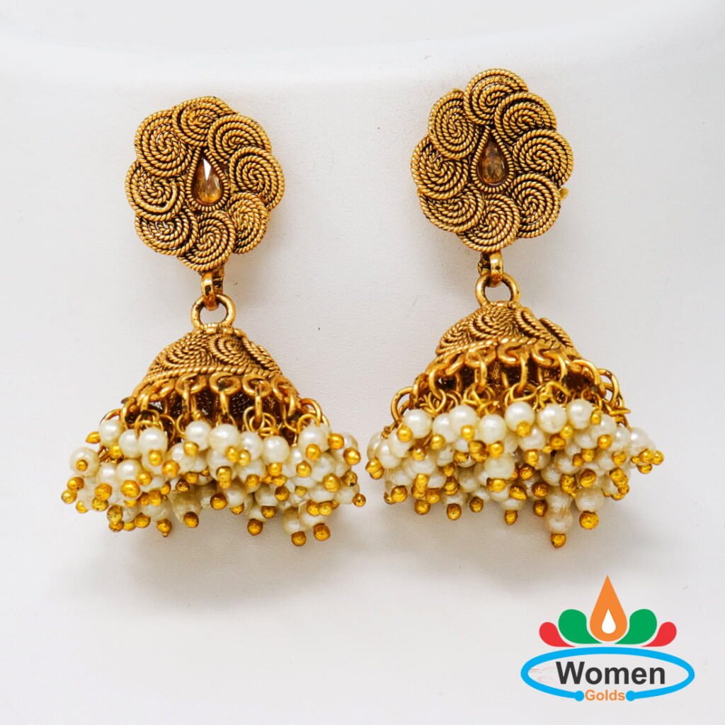 One Gram 1 Gram Gold Jhumkas With Price