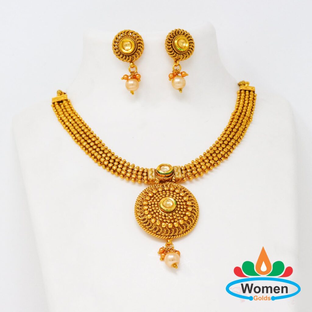 Guttapusalu Necklace One Gram Gold Online