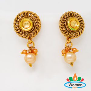 1 Gram Pure Gold Earrings With Price