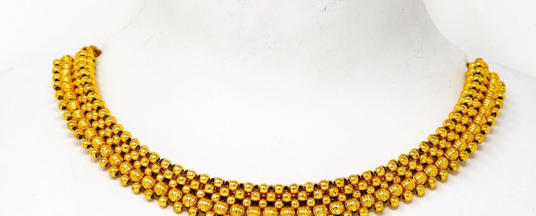 1 Gram Gold Cz Choker Necklace With Price