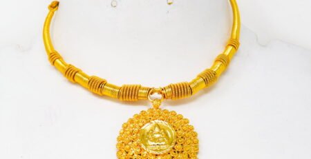 One Gram Gold Pendant Set With Price