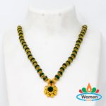 One Gram Gold Jewellery Black Beads Chain