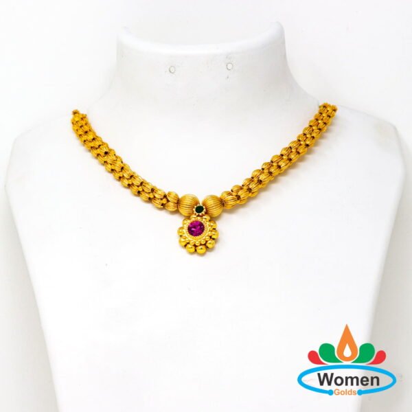 Temple Jewellery Designs In One Gram Gold