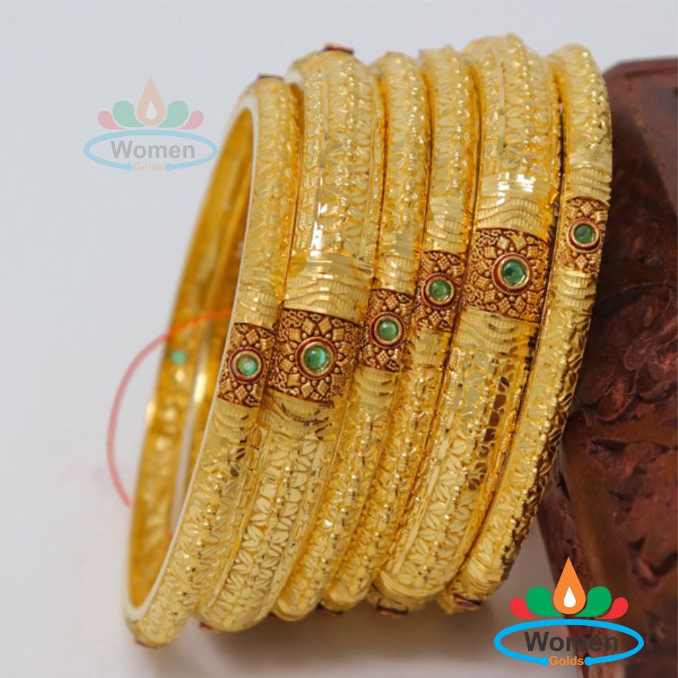 Bangles & Bracelets | LV 1 Gram Gold Polish Kada Bracelet | Freeup