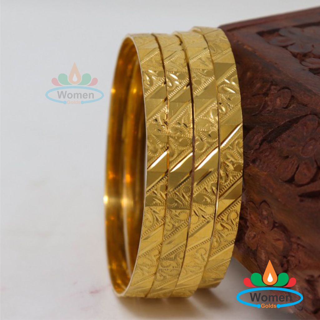 One Gram Women Bangles Golds (36) Women One Gram Bangles 4 Piece - Image 1