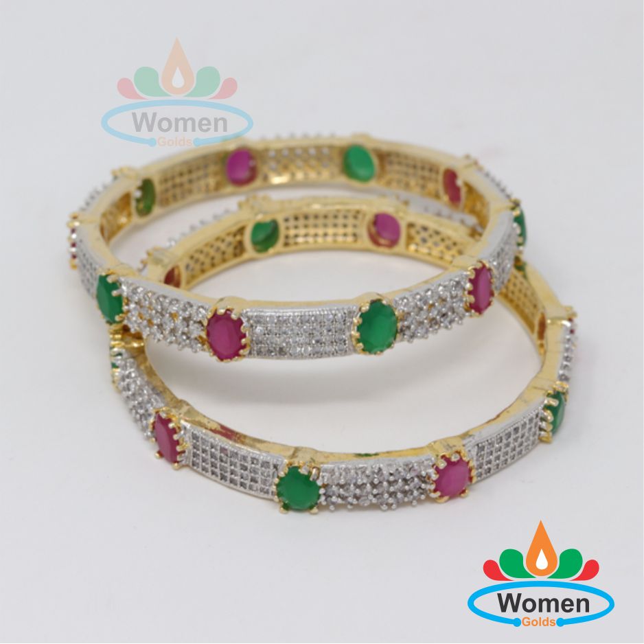 One Gram Women Bangles Golds (64) One Gram Stone Bangles - Image 1