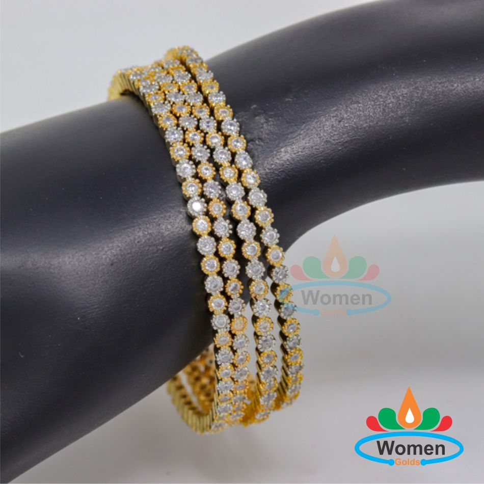 One Gram Women Bangles Golds (81) Women Diamond Bangles - Image 1