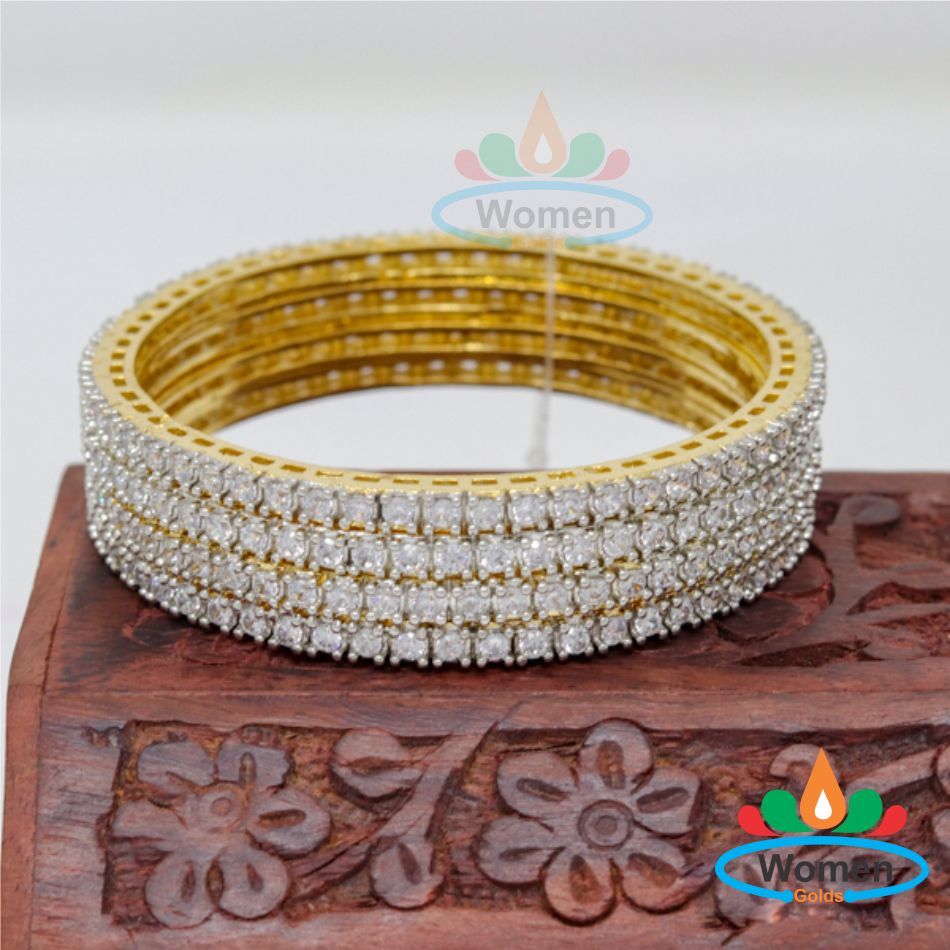 Buy Swathi Fashion Jewellery Bangles 1 Gram Micro Gold Plated Traditional  Designer Thin Size Daily Wearable Bangles for Women and Girls (13S-TMDF)  (2.4) at Amazon.in