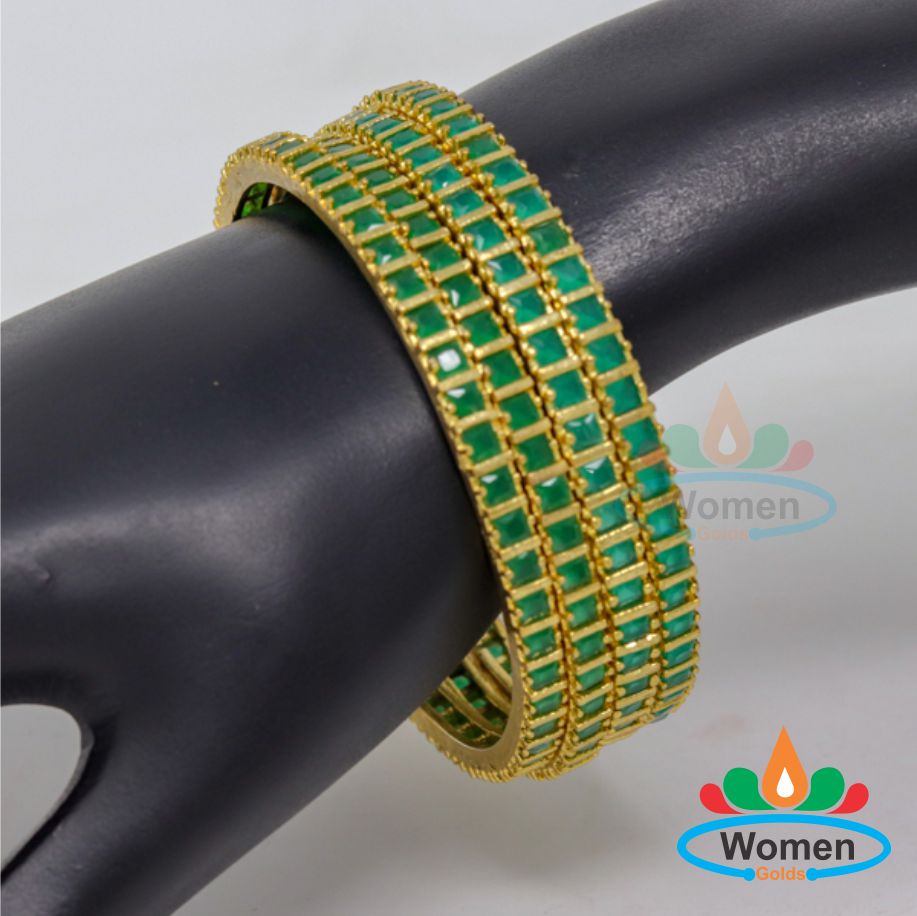 One Gram Women Bangles Golds (96) Women Diamond Bangles - Image 1
