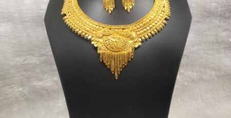 Latest 1 Gram Gold Necklace Sets With Price