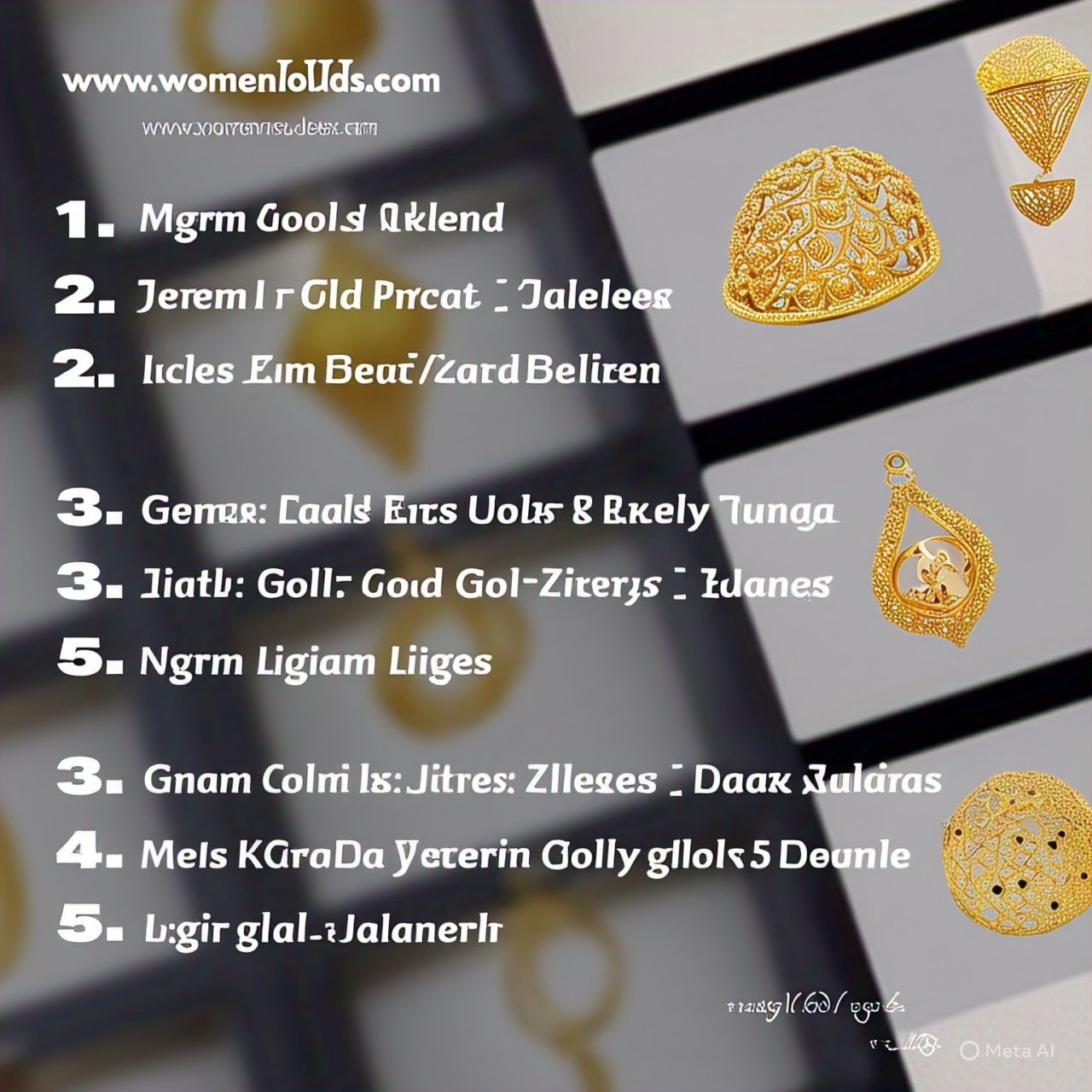 One Gram Jewellery Items Names Lis